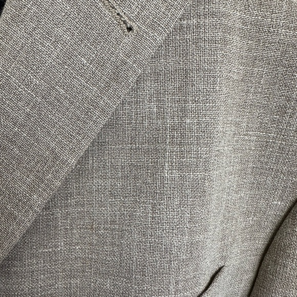 HUGO BOSS Sport Coat Blazer Jacket Three Button Wool Linen Blend  Brown Ventless - Picture 6 of 12